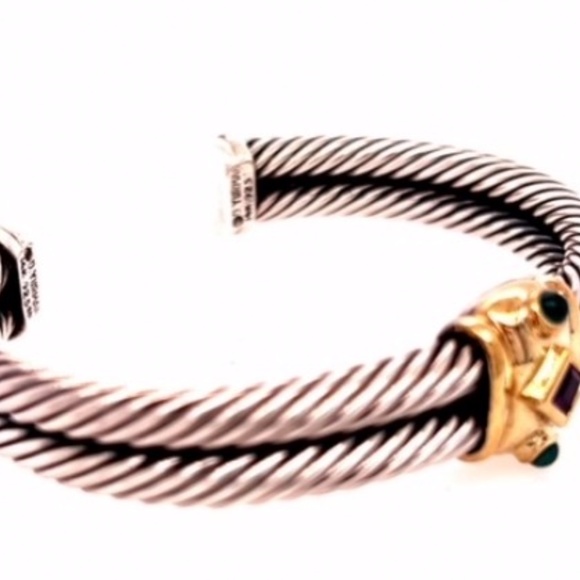 SOLD IN OUR STORE. David Yurman14K Amethyst Diopside Double - Picture 3 of 4